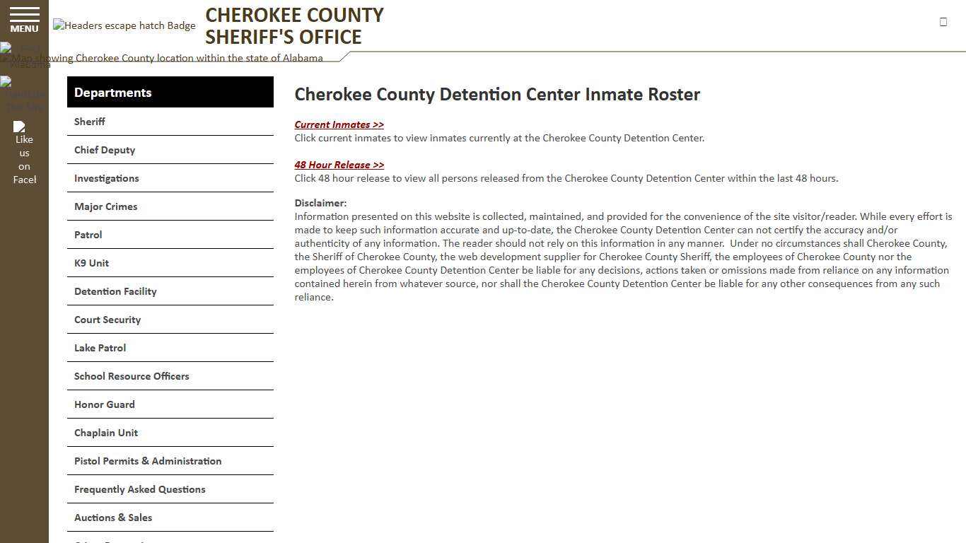 Roster Choose - Cherokee County Sheriff AL